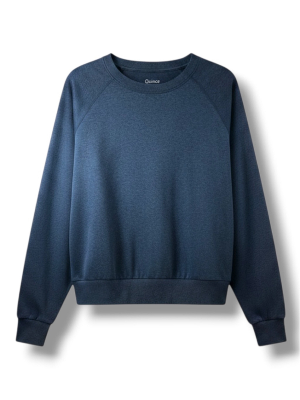 Quince Sweatshirt Crewneck Pullover in Heather Blue Size XL be Tm